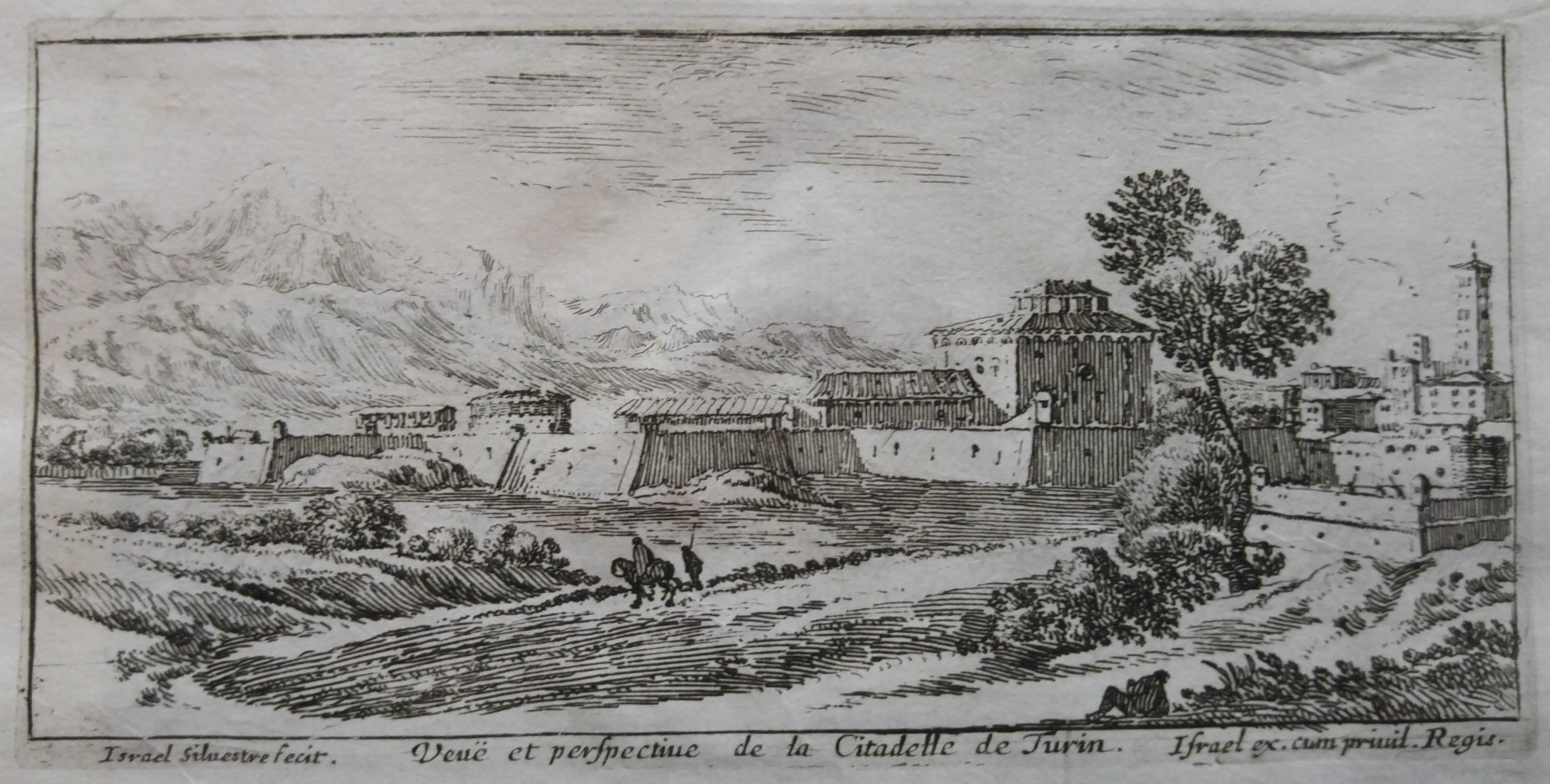 Israël Silvestre : Veuë et perspective de la Citadelle de Turin.