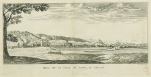 27.6 Profil de la ville de Safra, en Espagne.Avec priuilege du Roy.H : 285 L : 567
 Faucheux : 27.6Crédit : gallica.bnf.fr