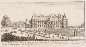 Veüe et Perspective du Chasteau de Tanlay, du costé du Jardin.