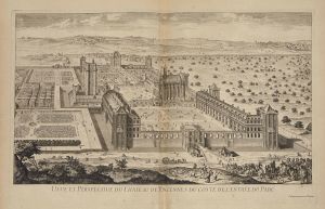 320.2 Veüe et Perspective du Chateau de Vincennes du costé de l'entrée du Parc.Dessigné et gravé par P. Brissart.
 Faucheux : 320.2  Baré : N° 407