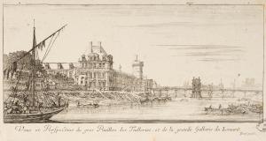 Veue et Perspective du gros Pavillon des Tuilleries, et de la grande Gallerie du Louvre.