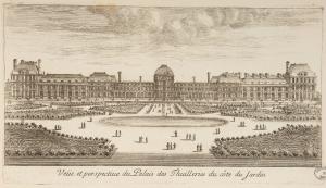 500.54 Veüe et perspective du Palais des Thuilleries du côté du jardin
 Hors FaucheuxCrédit : Bibliothèques de Nancy, P-FG-AL-00039