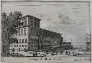 6.3 Palazzo di Monte Cauallo.Mariette excudit.H : 82 L : 123
 Faucheux : 6.3  Baré : N° 846