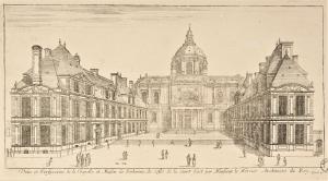 157.4 renvoi vers 61.3 Veüe et Perspective de la Chapelle et Maison de Sorbonne
 Faucheux : 157.4  Baré : N° 93