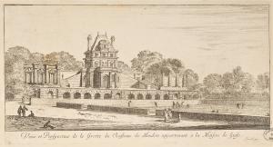 250.2 renvoi vers 63.7 Veüe et Perspective de la Grotte du Chasteau de Meudon appartenant a la Maison de Guise.
 Faucheux : 250.2  Baré : N° 284