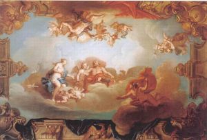 Vénus demande à Jupiter l'aide de Mercure