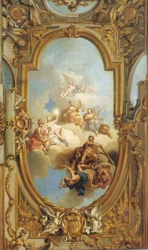 La Justice, la Force, la Vérité, la Prudence, Hercule