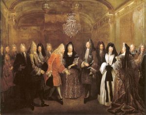 Louis XIV reçoit Frédéric-Auguste de Saxe
