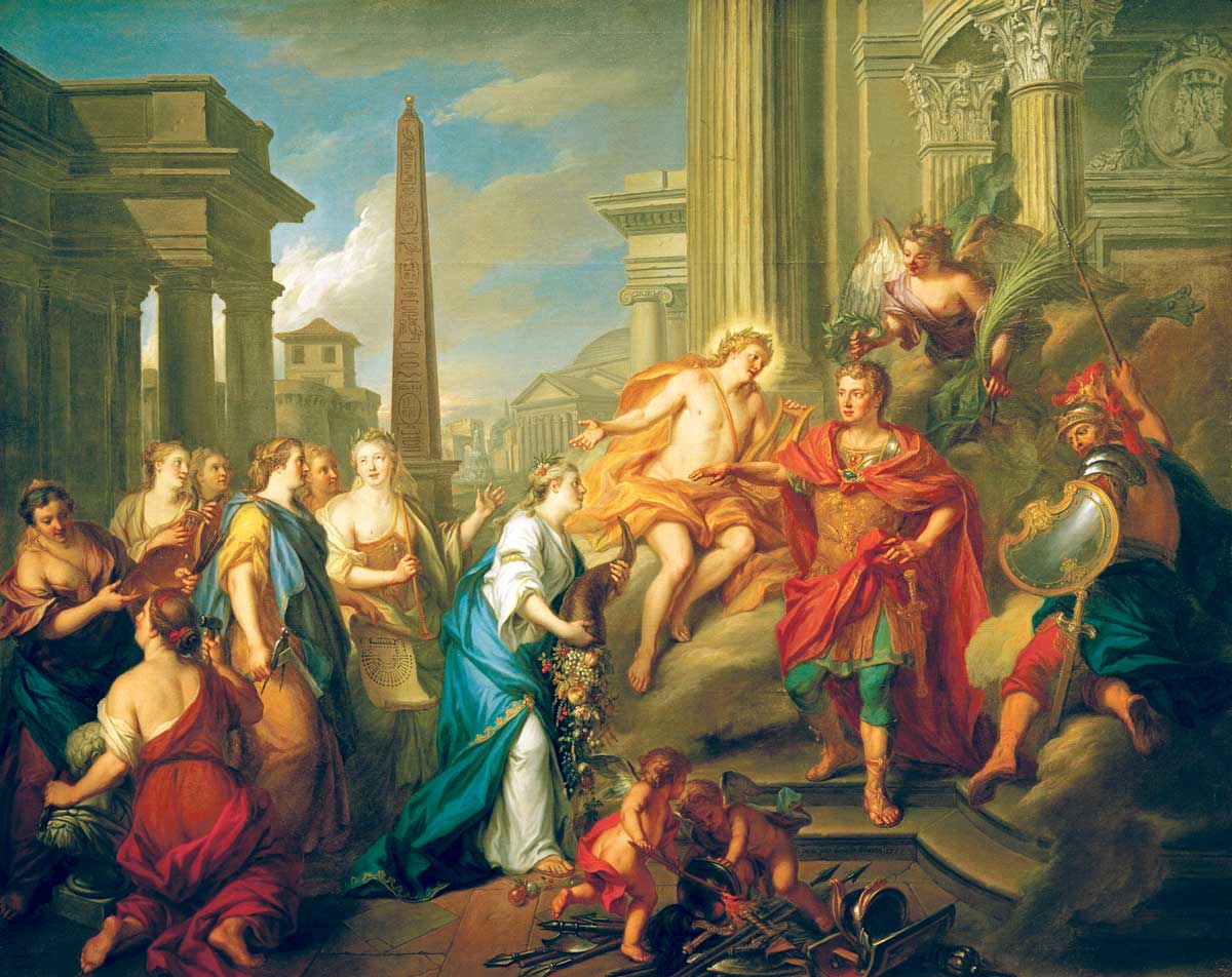 Auguste ferme le temple de Janus par Louis de Silvestre