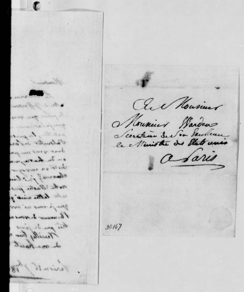 Lettre de Augustin-François de Silvestre à David Bailie Warden - Page 2