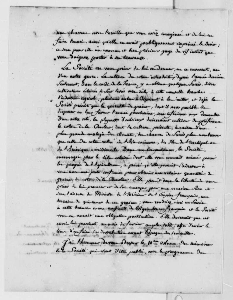 Lettre de Augustin-François de Silvestre à Thomas Jefferson - Page 2