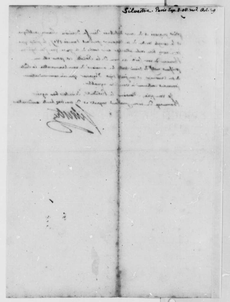 Lettre de Augustin-François de Silvestre à Thomas Jefferson - Page 4