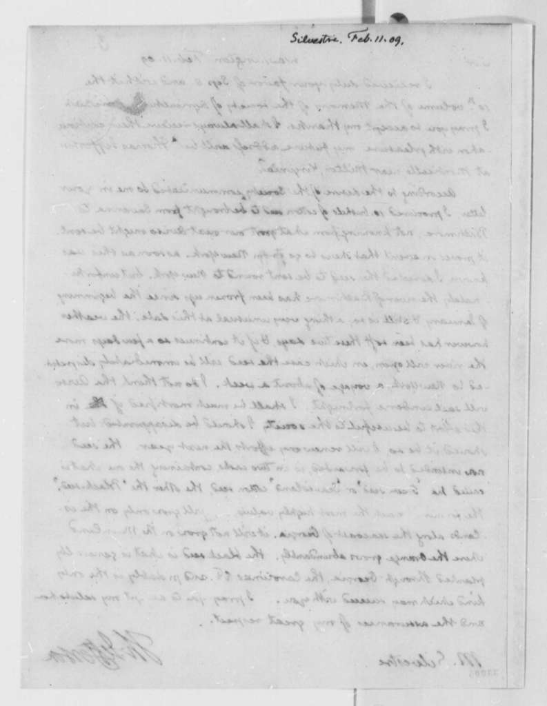 Lettre de Thomas Jefferson à Augustin François de Silvestre - Page 2