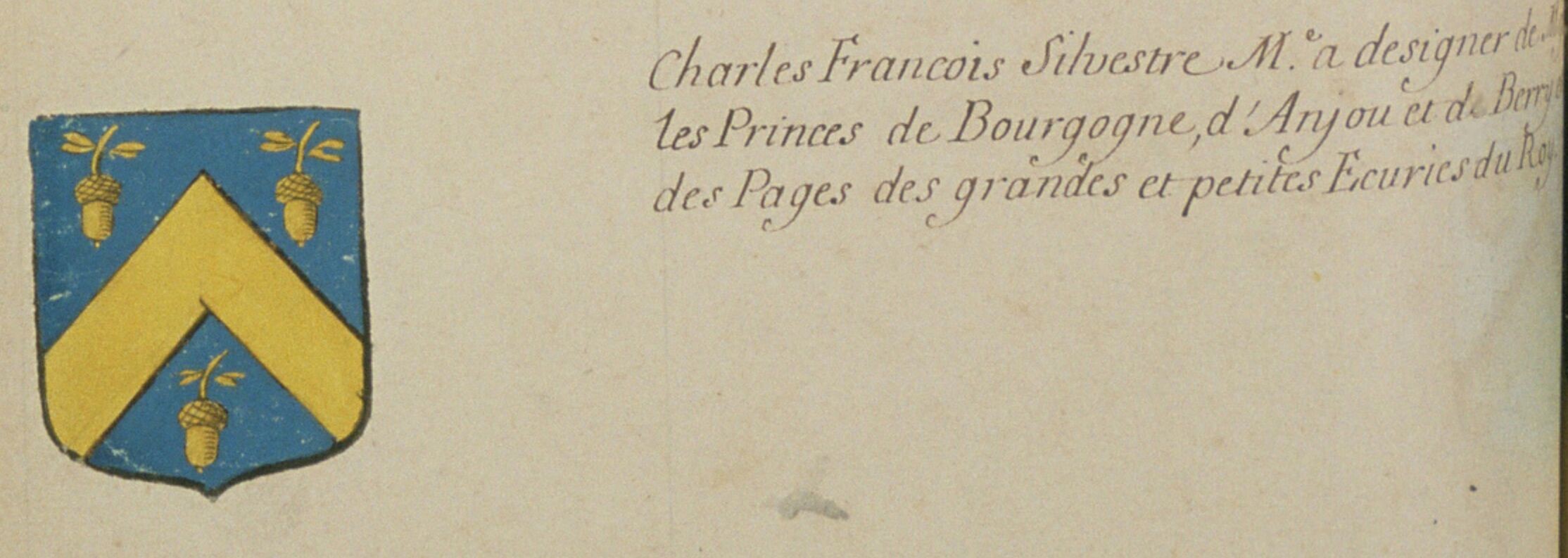  Armes de Charles-François Silvestre - Document 1