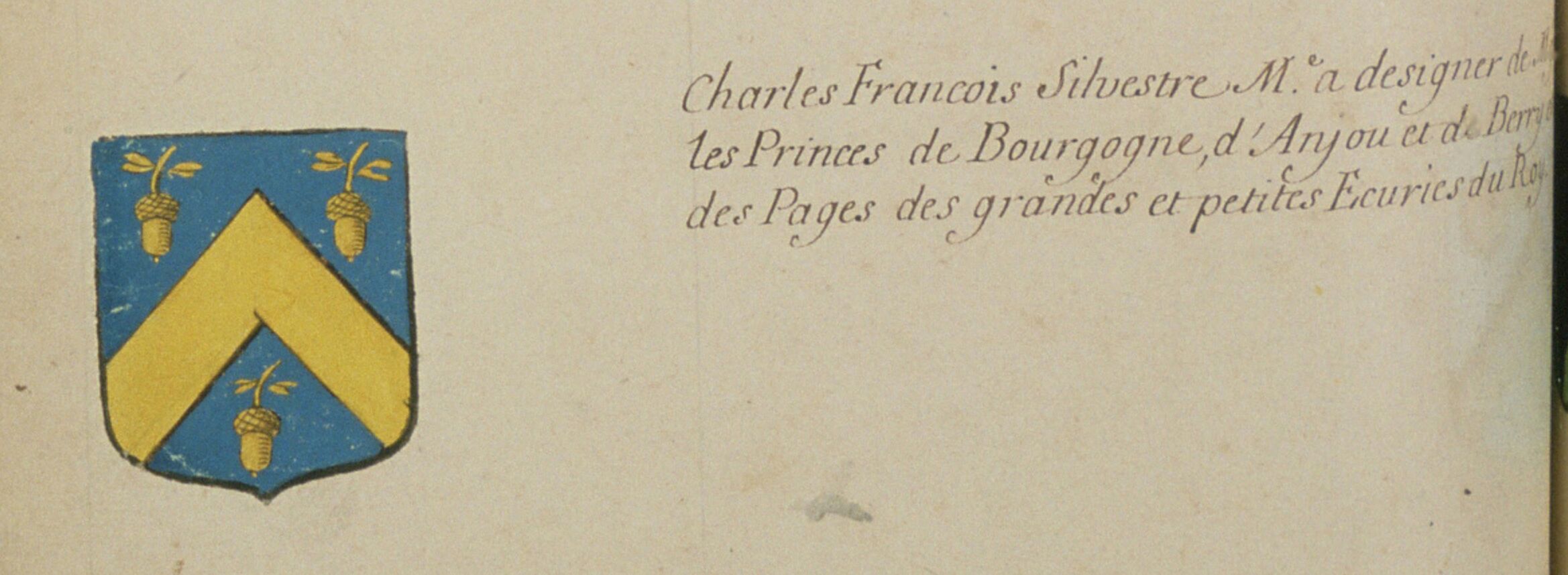 Armes de Charles-François Silvestre