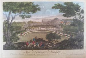 Veüe de l'Orangerie de Versailles par Alexandre Silvestre