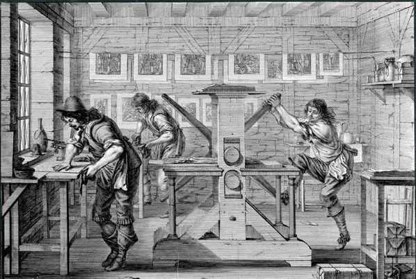 Abraham Bosse : Les imprimeurs en taille-douce, 1642