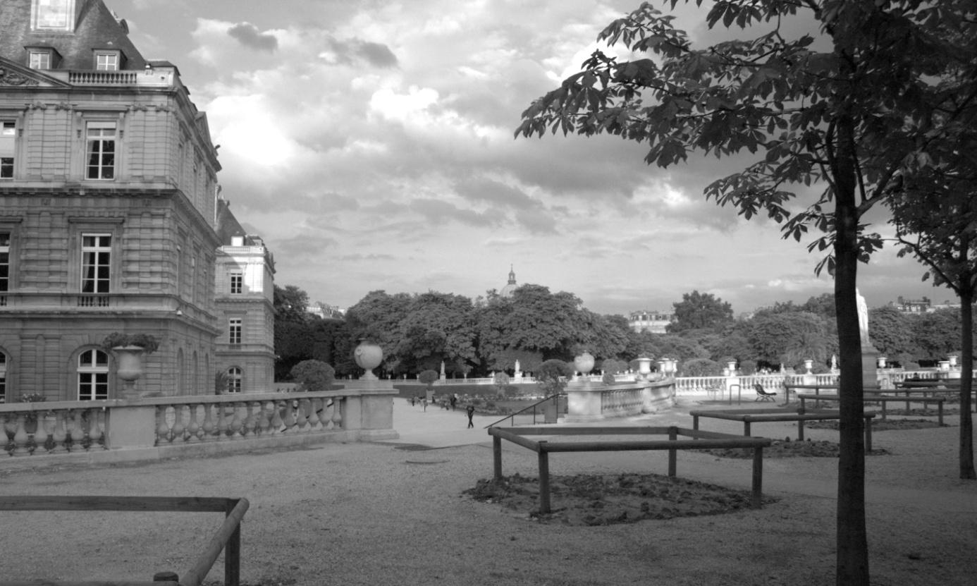 Vue actuelle du Palais d'Orleans du costé du Jardin