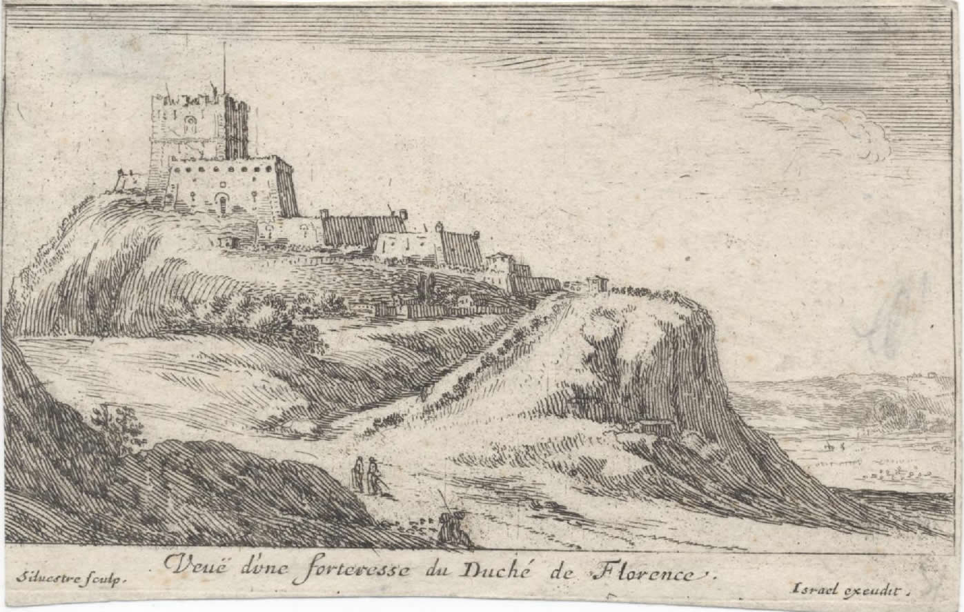 Israël Silvestre : Veuë d'une forteresse du Duché de Florence.