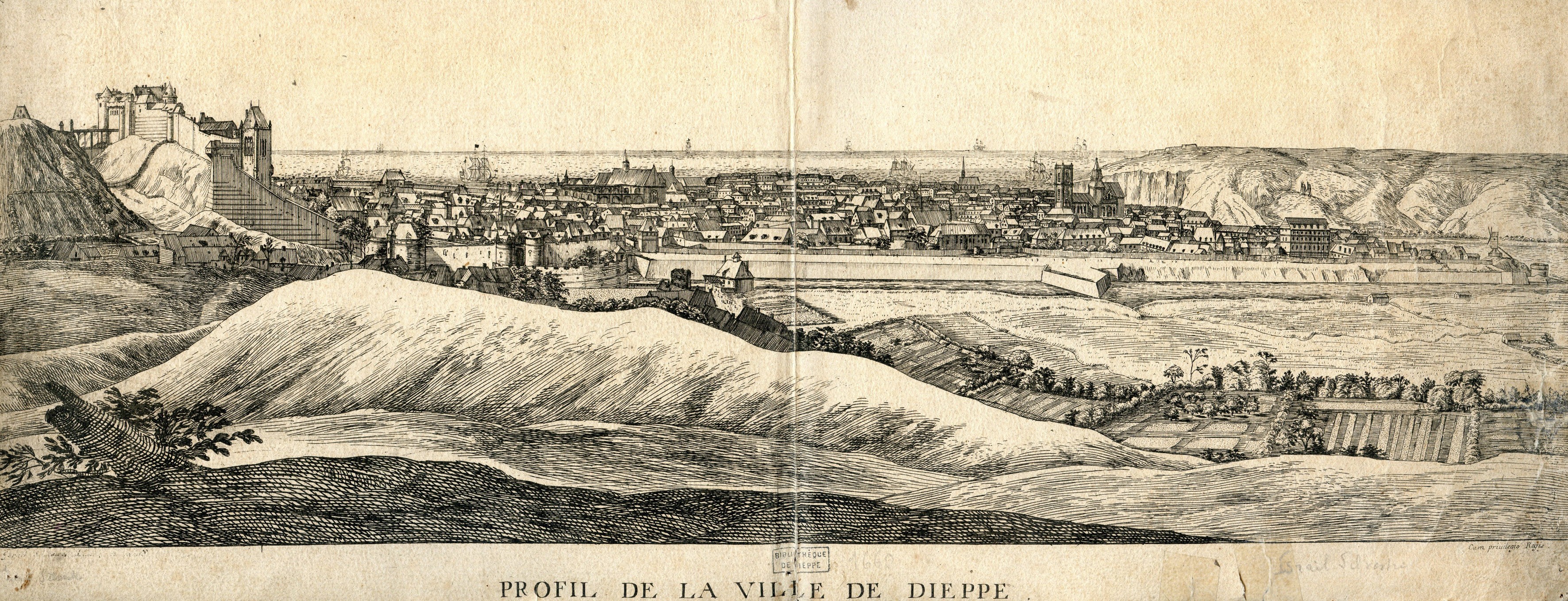 Israël Silvestre : Profil de la ville de Dieppe.