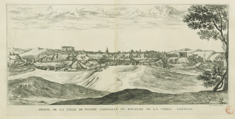 Israël Silvestre : Profil de la ville de Tolède capitalle du Royaume de la vielle Castille.