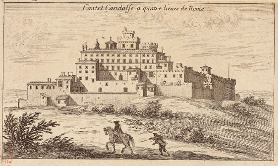 Israël Silvestre : Castel Gandolfe a quatre lieues de Rome.