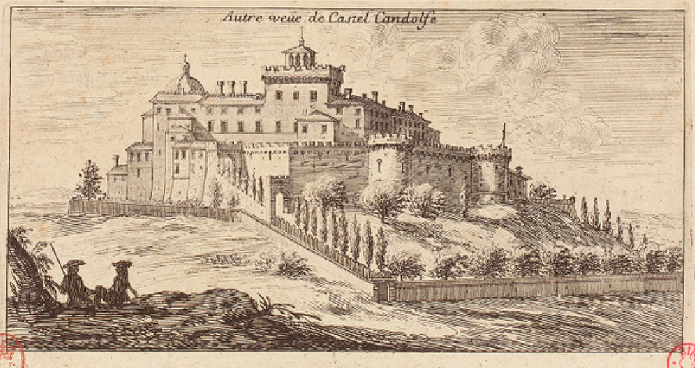 Israël Silvestre : Autre veüe de Castel Candolfe.