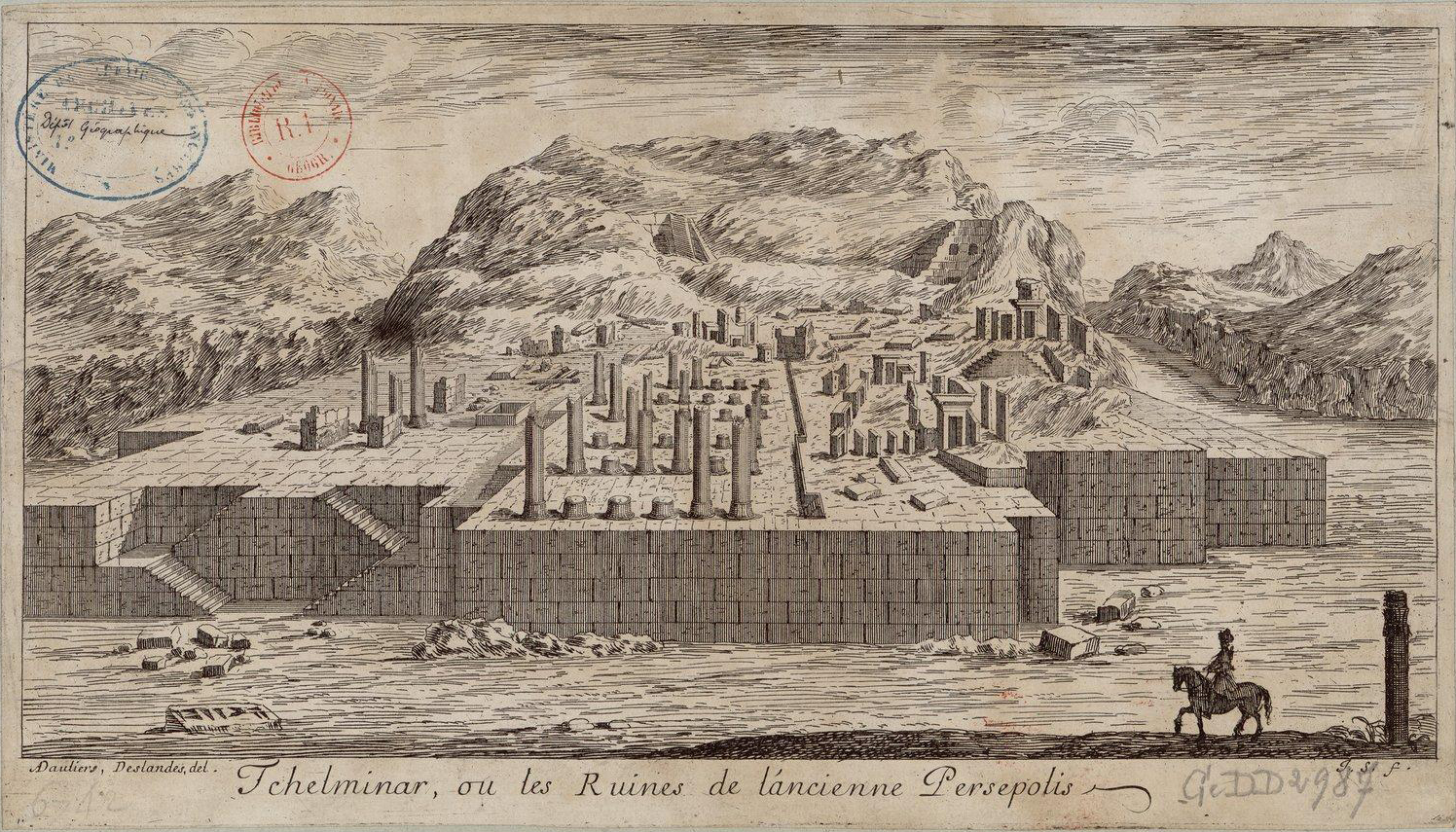 Israël Silvestre : Tchelminar, ou les Ruines de l'ancienne Persépolis.