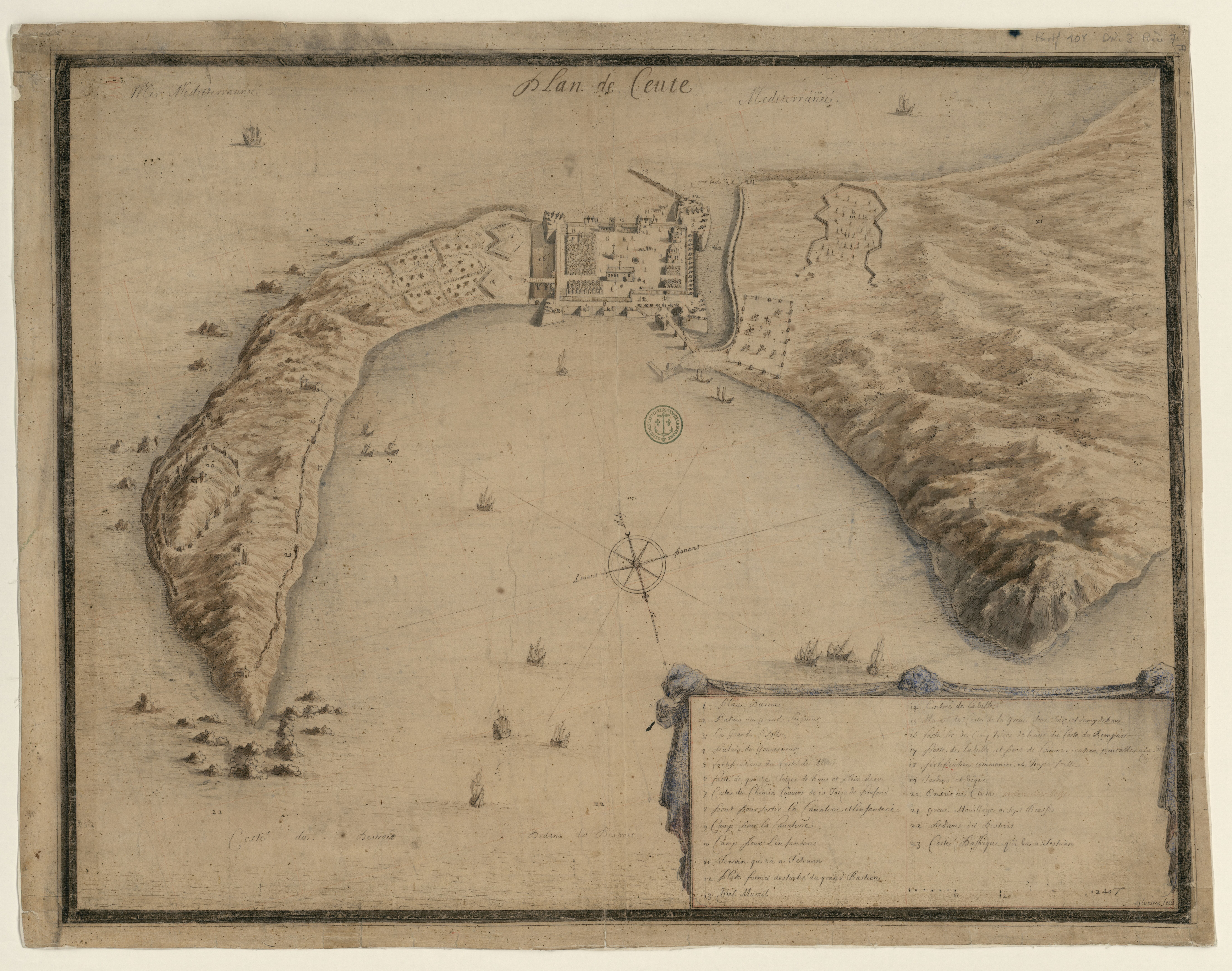Israël Silvestre : Plan de Ceute.