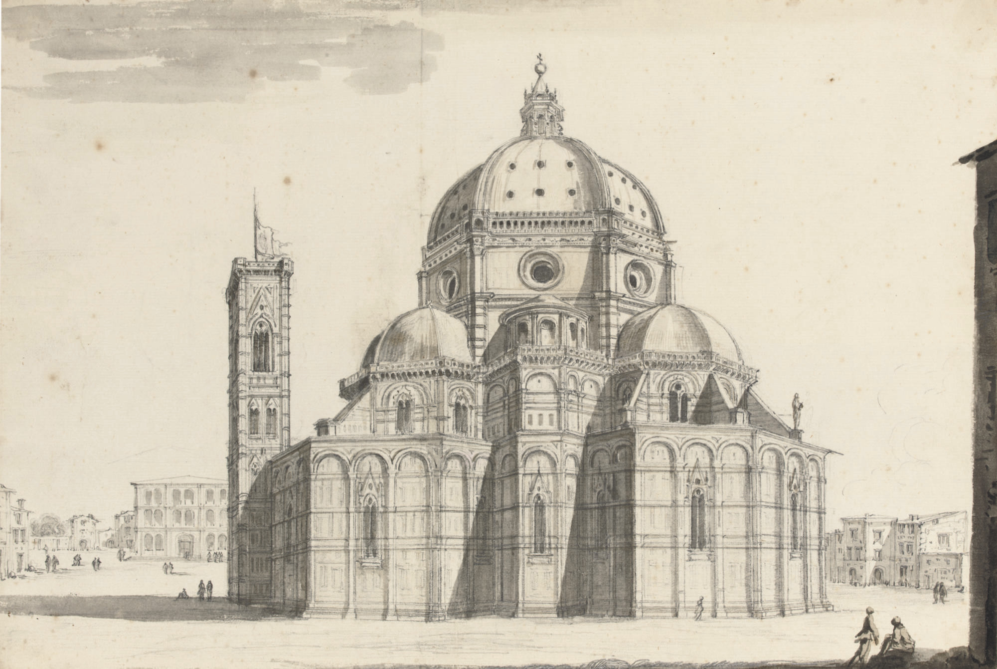Israël Silvestre : Le dôme et le campanile de Florence