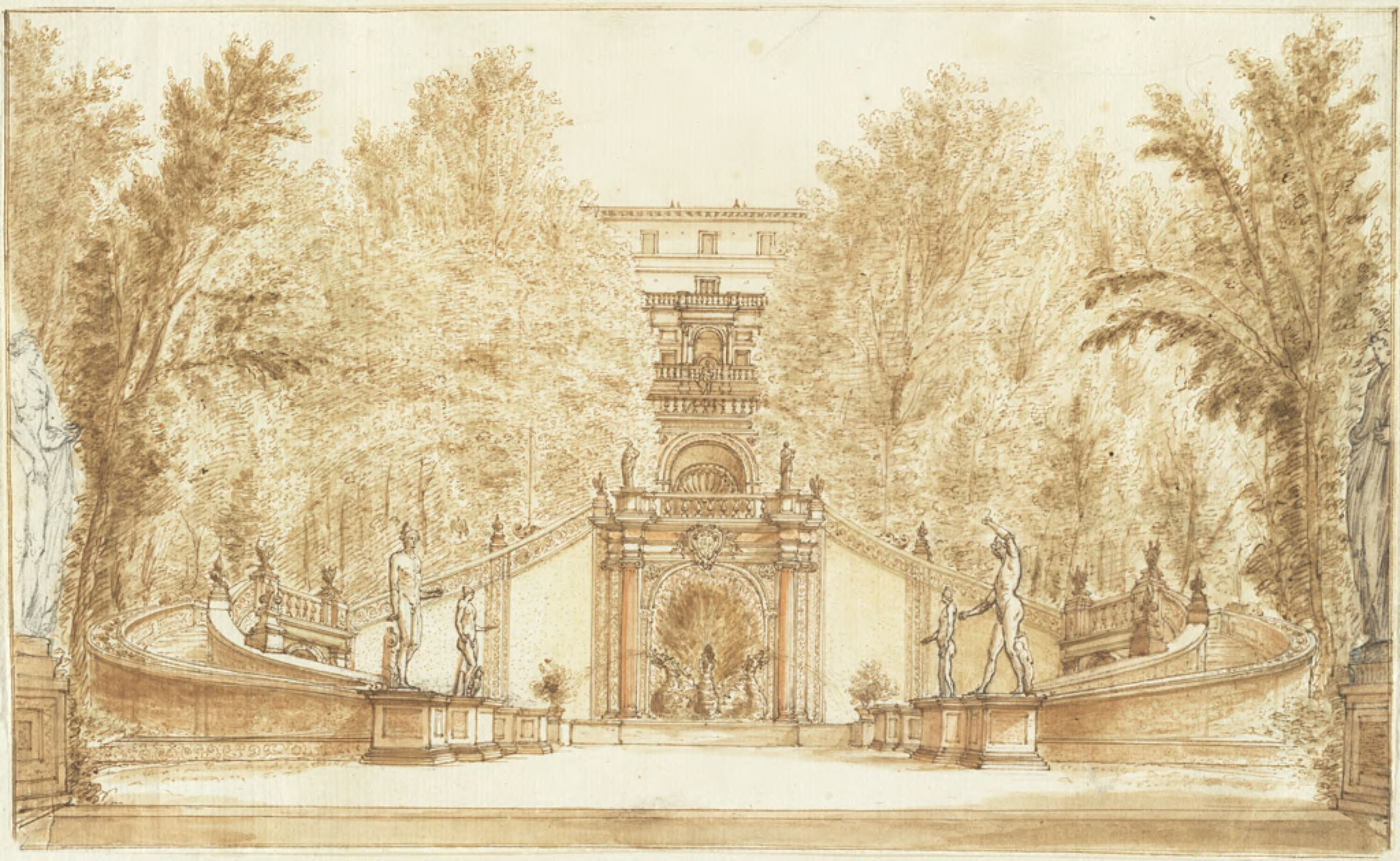 Israël Silvestre : Fontana de Dragoni / La fontaine des dragons