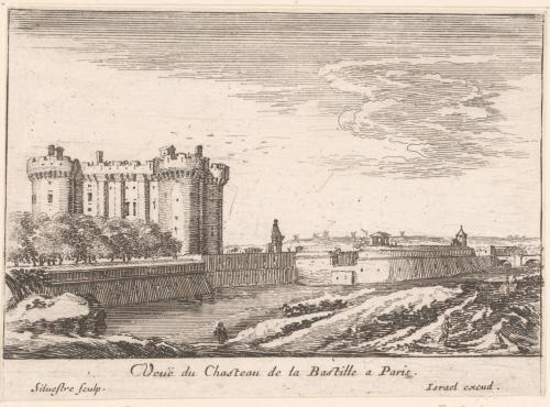 82.1 renvoi vers 23.4 Veuë du Chasteau de la Bastille a Paris.H : 87 L : 119 - 
 Faucheux : 82.1  Baré : N° 10