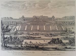 292.3 Veue du Chateau Neuf de St Germain en Laye (du coté de la rivière.)H : 370 L : 494
 Faucheux : 292.3  Baré : N° 352