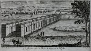 46.3 Le Pont qui conduit de Spahan a Julpha.A Daulier, Deslandes. delin. I. S. f.L : 290 H : 164 
 Faucheux : 46.3  Baré : N° 984