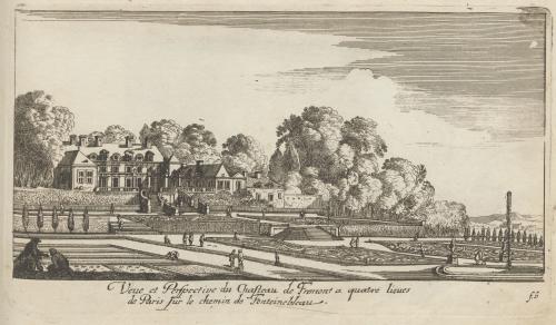 218.1 renvoi vers 63.2 Veüe et Perspective du Chasteau de Fremont a quatre lieues de Paris sur le chemin de Fontainebleau.
 Faucheux : 218.1  Baré : N° 265