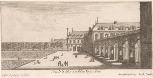 127.3 renvoi vers 67.7 Veüe de la Gallerie du Palais Royal a Paris.
 Faucheux : 127.3  Baré : N° 44