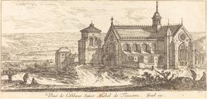 Veuë de l'Abbaye Sainct Michel de Tonnerre.