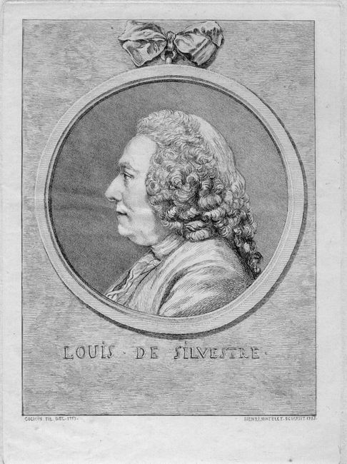 Louis de  Silvestre 1675 - 1760Gravure de Henri Watelet d'après Charles Nicolas Cochin 1753
