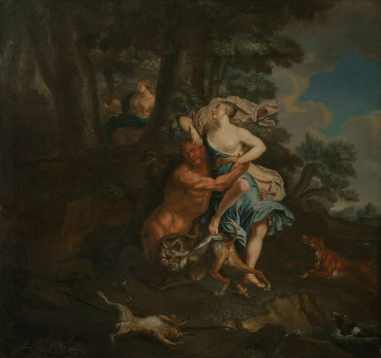 Satyre enlevant une nymphe par Louis de Silvestre