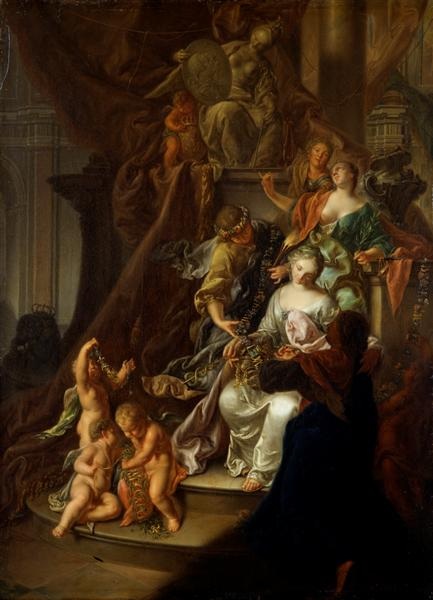 Allégorie du mariage de Marie-Josèphe  par Louis de Silvestre