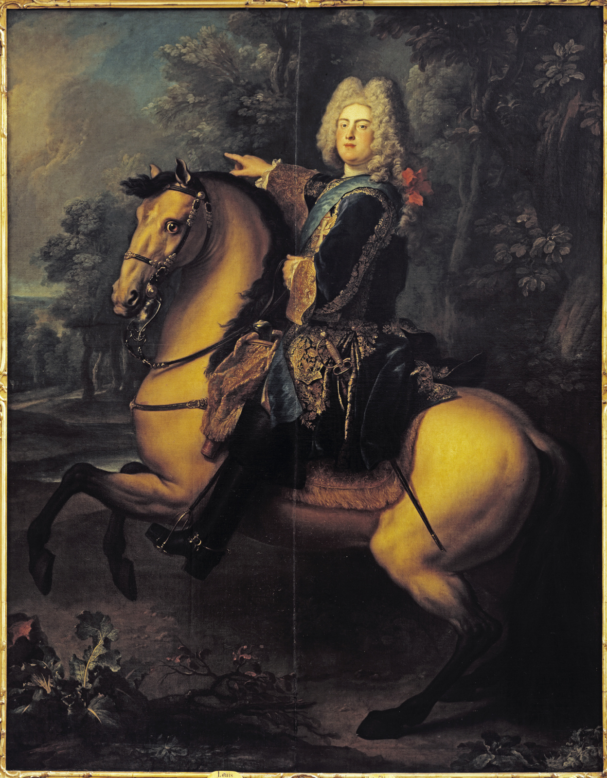 Auguste III à cheval par Louis de Silvestre