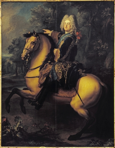 Auguste III à cheval