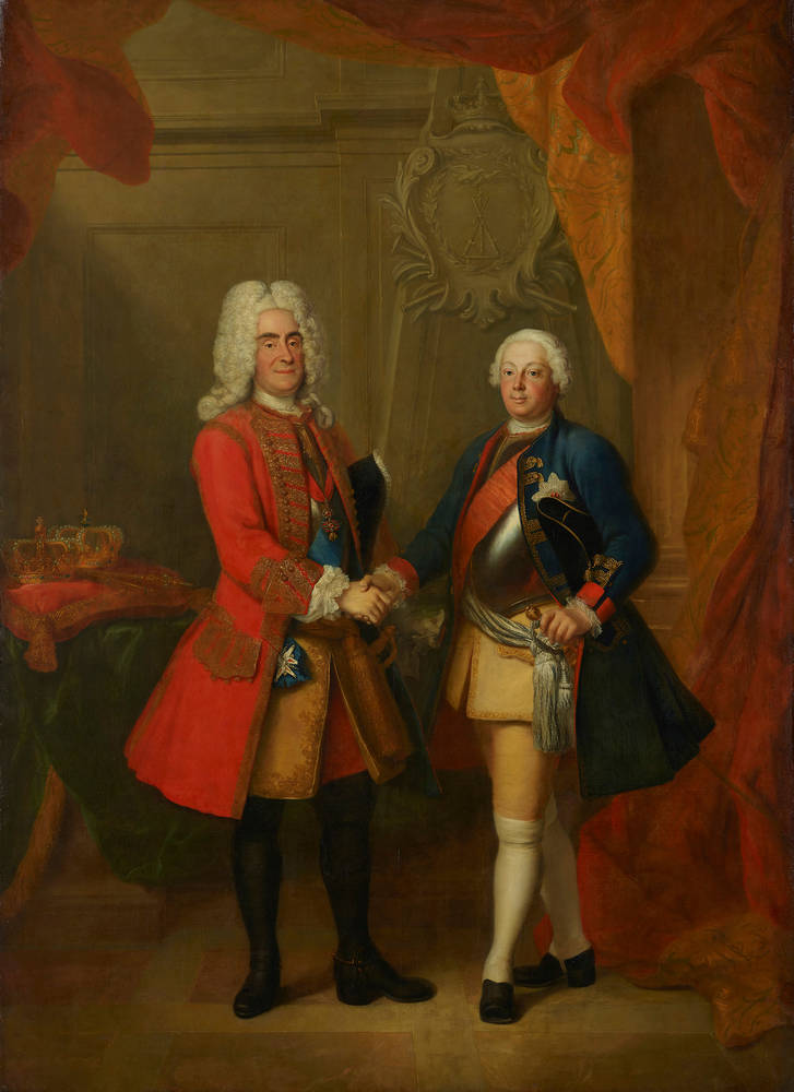 Alliance du roi Auguste II de Pologne et du roi Friedrich Wilhelm Ier de Prusse  par Louis de Silvestre