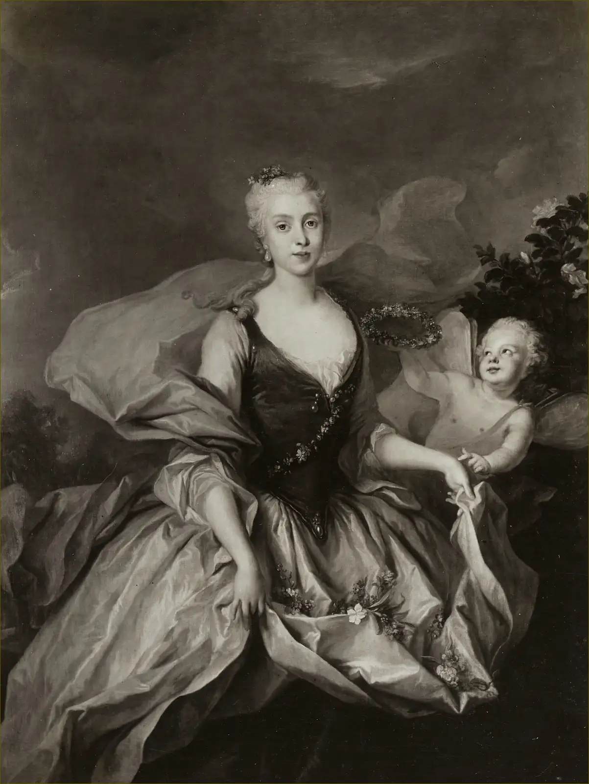 Marie-Josèphe de Saxe, plus tard Dauphine de France par Louis de Silvestre