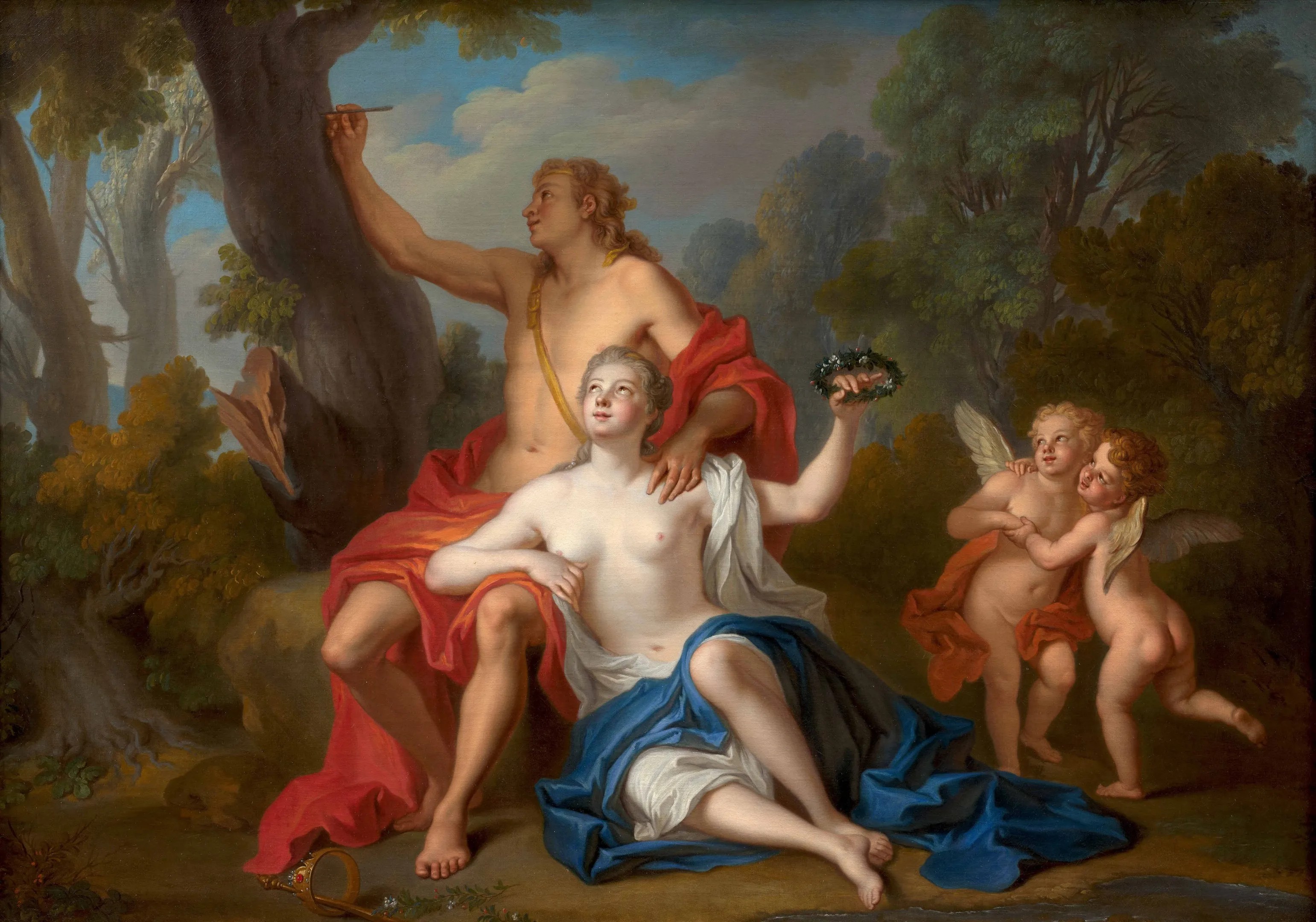 Angélique et Médor par Louis de Silvestre