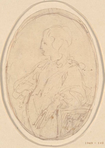 Esquisse d'une femme par Louis de Silvestre