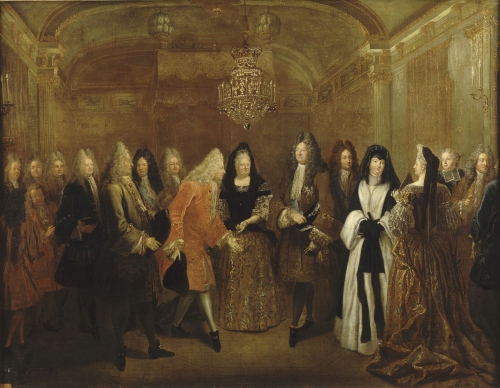 Louis XIV reçoit Frédéric-Auguste de Saxe