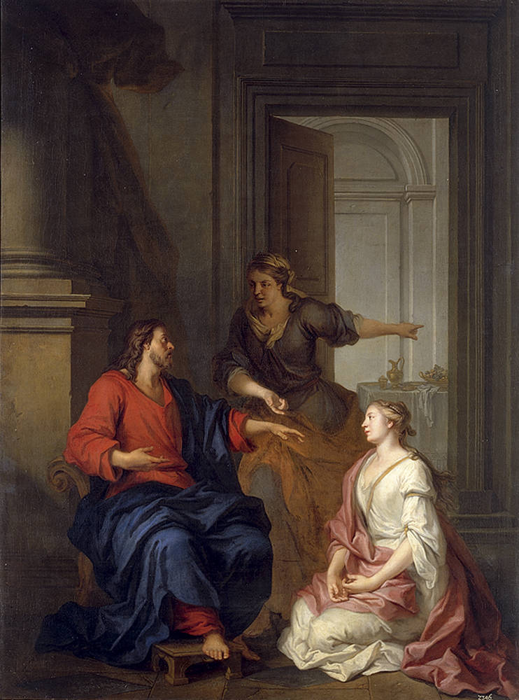 Le Christ auprès de Marie et Marthe par Louis de Silvestre