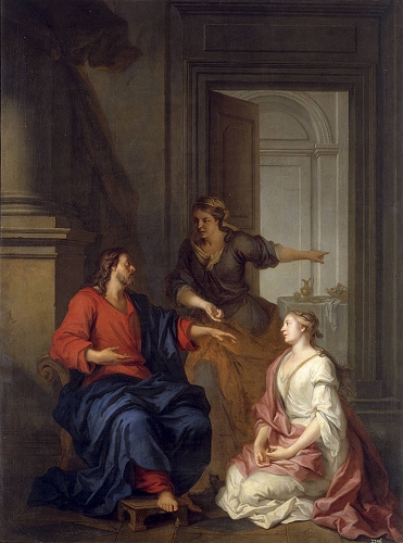 Le Christ auprès de Marie et Marthe