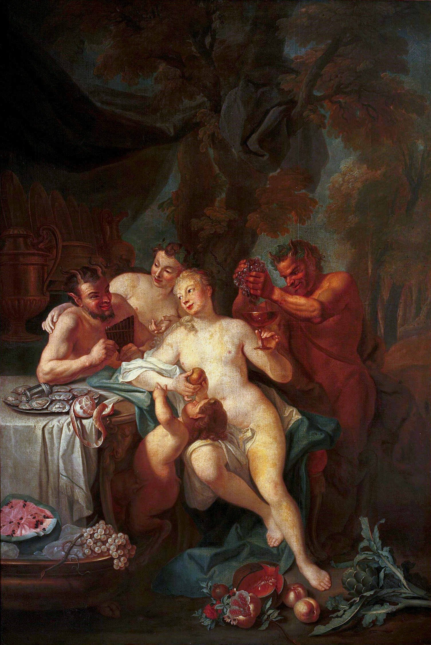 Festin des nymphes et des satyres par Louis de Silvestre